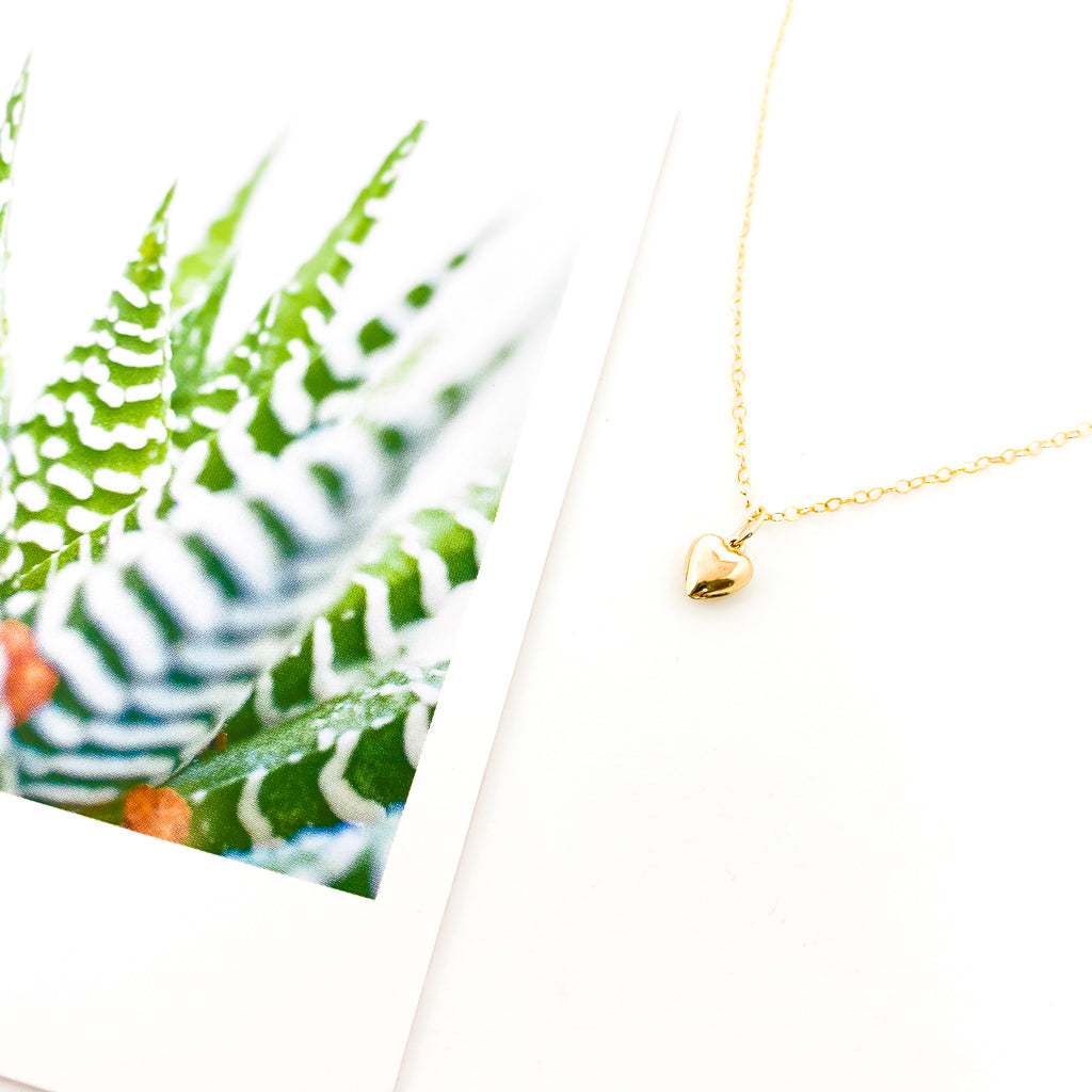 Brielle Dainty Heart Necklace | Gold - MTT Collective