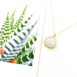 Eliana Drop Moonstone Necklace | Gold - MTT Collective