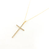 Grace Hanging Rhinestone Cross Necklace - MTT Collective
