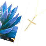 Grace Hanging Rhinestone Cross Necklace - MTT Collective