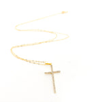 Grace Hanging Rhinestone Cross Necklace - MTT Collective