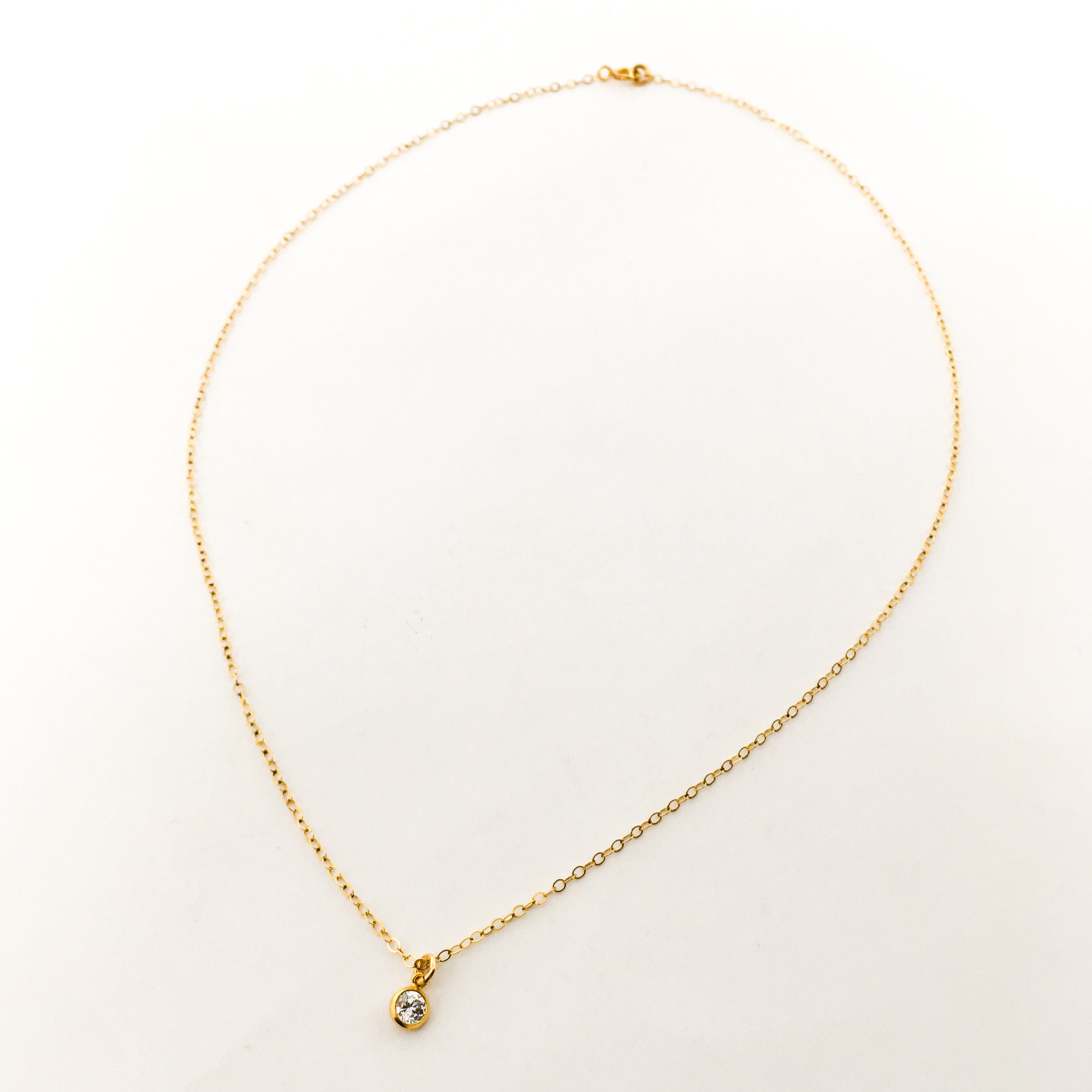 GUIDING LIGHT RHINESTONE NECKLACES | 14K GOLD-FILLED | SIZE OPTIONS - MTT Collective