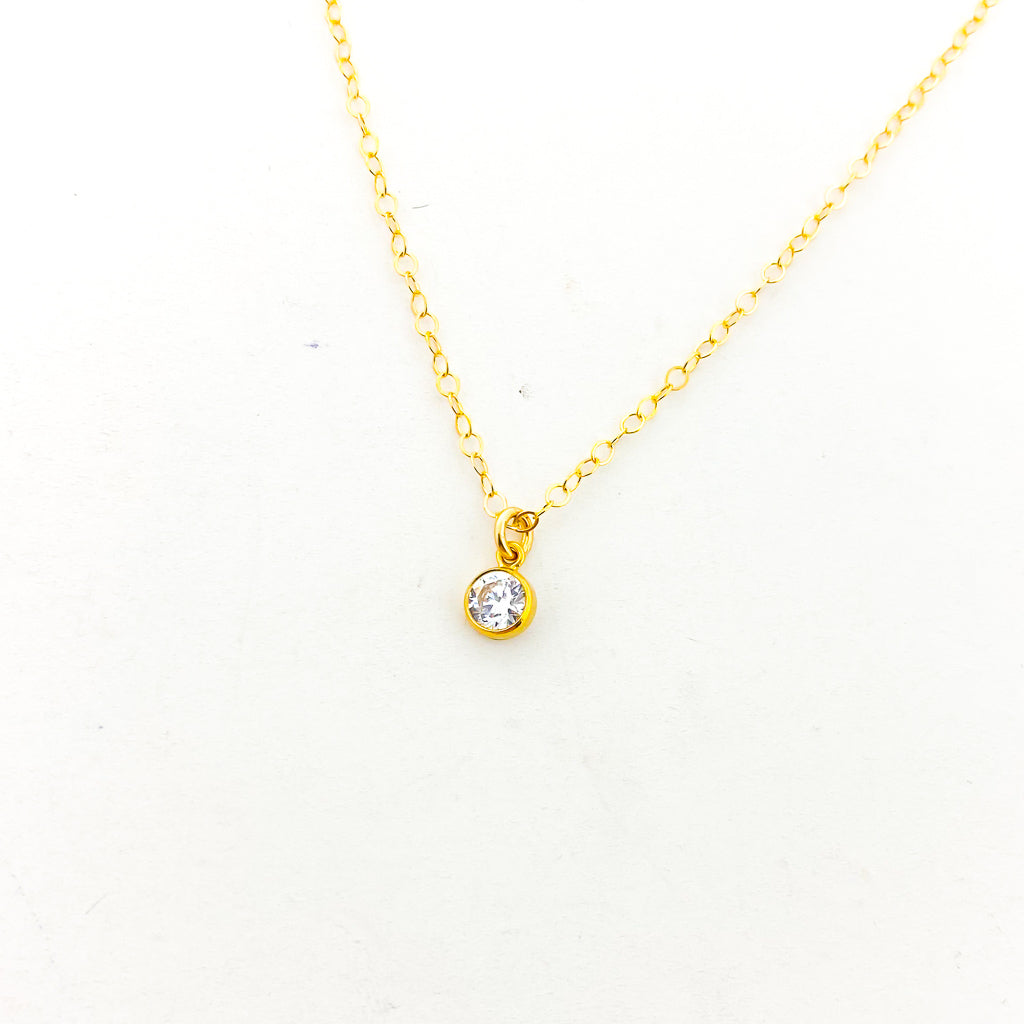 GUIDING LIGHT RHINESTONE NECKLACES | 14K GOLD-FILLED | SIZE OPTIONS - MTT Collective
