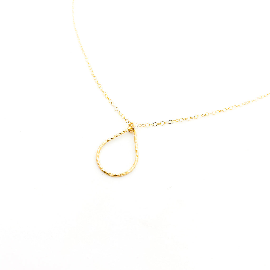 14K GOLD-FILLED TWISTED DROP NECKLACE | STYLE OPTIONS - MTT Collective