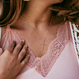 Trinity Cross Necklace | Gold - MTT Collective