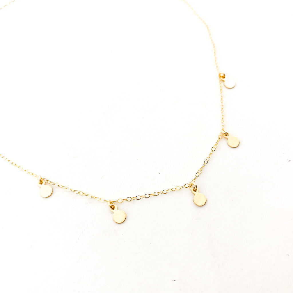 Willow Mini Disc Necklace | 14K Gold-Filled - MTT Collective