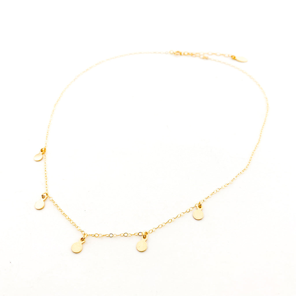 Willow Mini Disc Necklace | 14K Gold-Filled - MTT Collective