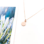 Brielle Textured Vermeil Charm Necklace - MTT Collective
