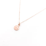 Brielle Textured Vermeil Charm Necklace - MTT Collective