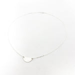 Impressions Dainty Semicircle Disc Necklace | Silver - MTT Collective