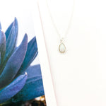 LAB OPAL TEAR DROP NECKLACE | STERLING SILVER | SIZE OPTIONS - MTT Collective