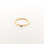 Twisted Cubic Zirconia Stacking Rings |Gold - MTT Collective