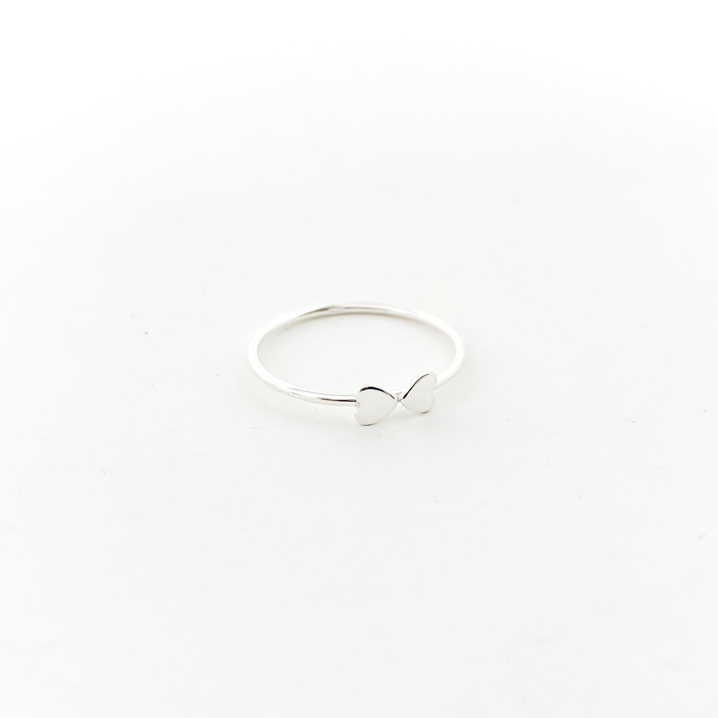 Double Heart Ring | Silver - MTT Collective