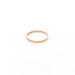 Flat Beaded Ring | Rose Gold - MTT Collective