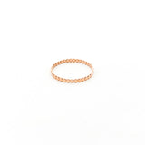 Flat Beaded Ring | Rose Gold - MTT Collective