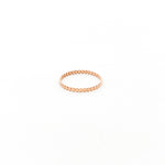 Flat Beaded Ring | Rose Gold - MTT Collective
