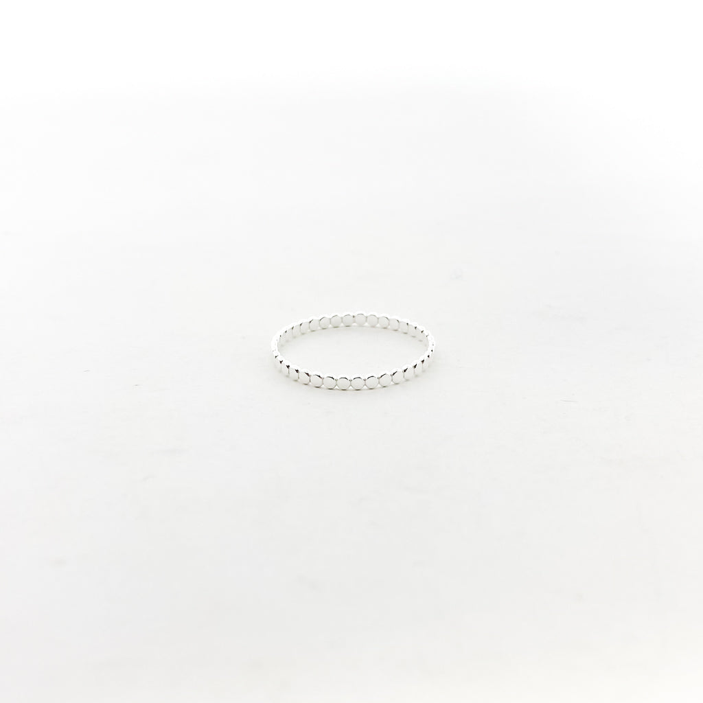 Flat Beaded Ring | Silver - MTT Collective
