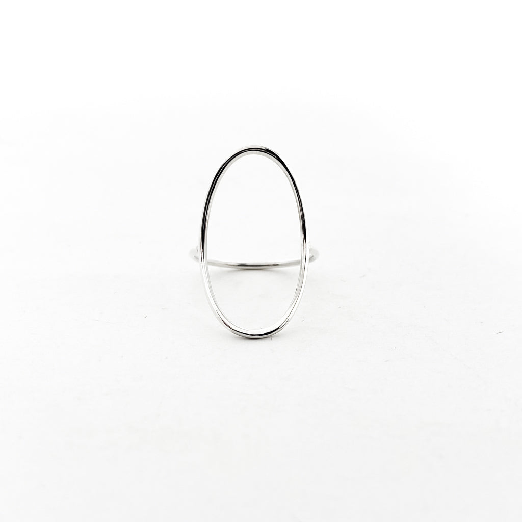 Large Open Oval Ring | Silver - MTT Collective