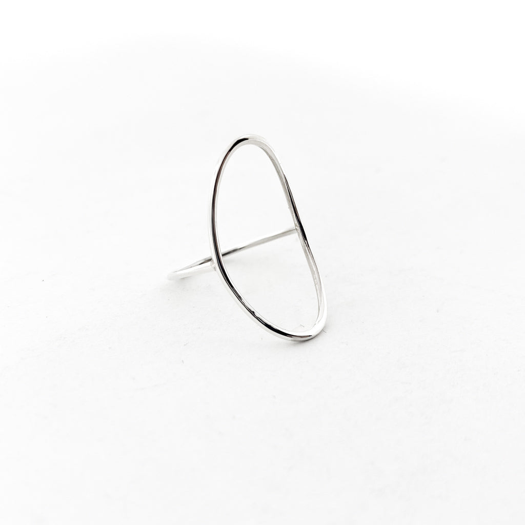 Large Open Oval Ring | Silver - MTT Collective
