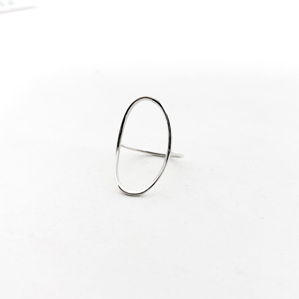 Large Open Oval Ring | Silver - MTT Collective