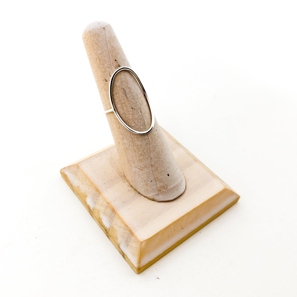 Large Open Oval Ring | Silver - MTT Collective
