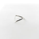 Lyla Deep V-Shape Ring | Silver - MTT Collective