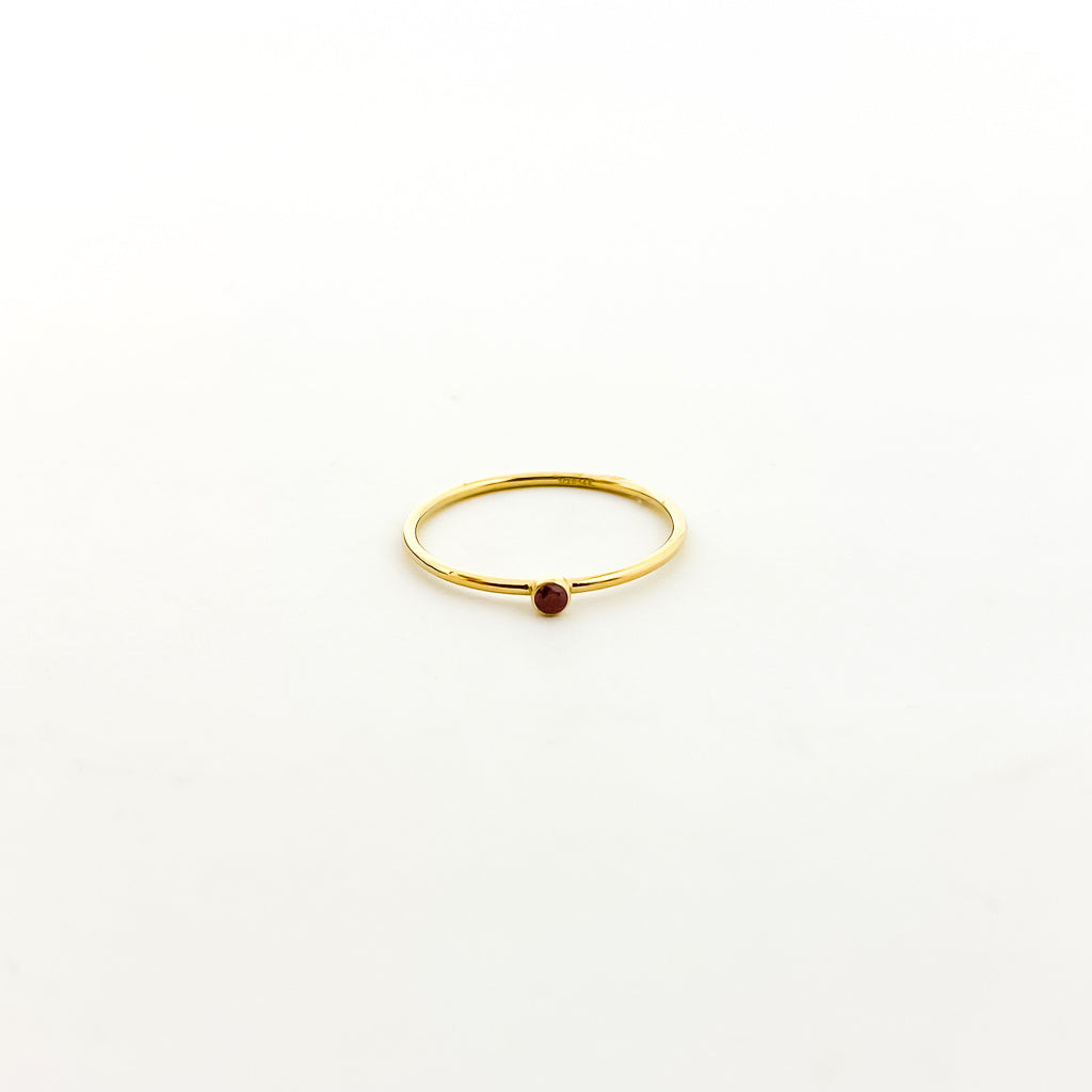 Bella Birthstone Stacking Ring | Gold - MTT Collective