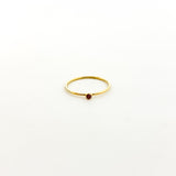 Bella Birthstone Stacking Ring | Gold - MTT Collective