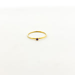 Bella Birthstone Stacking Ring | Gold - MTT Collective