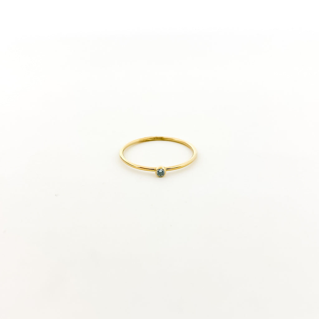 Bella Birthstone Stacking Ring | Gold - MTT Collective
