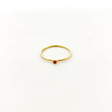 Bella Birthstone Stacking Ring | Gold - MTT Collective