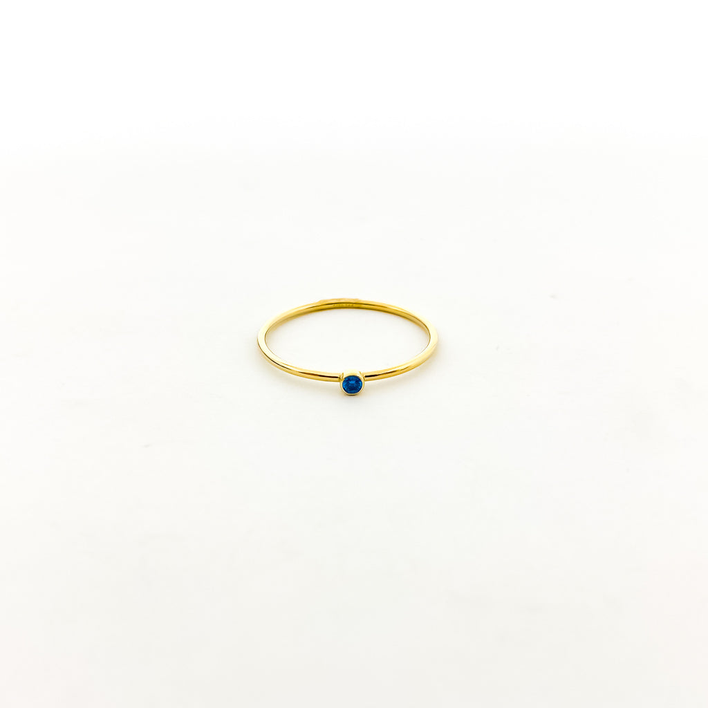 Bella Birthstone Stacking Ring | Gold - MTT Collective