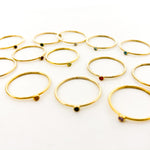 Bella Birthstone Stacking Ring | Gold - MTT Collective