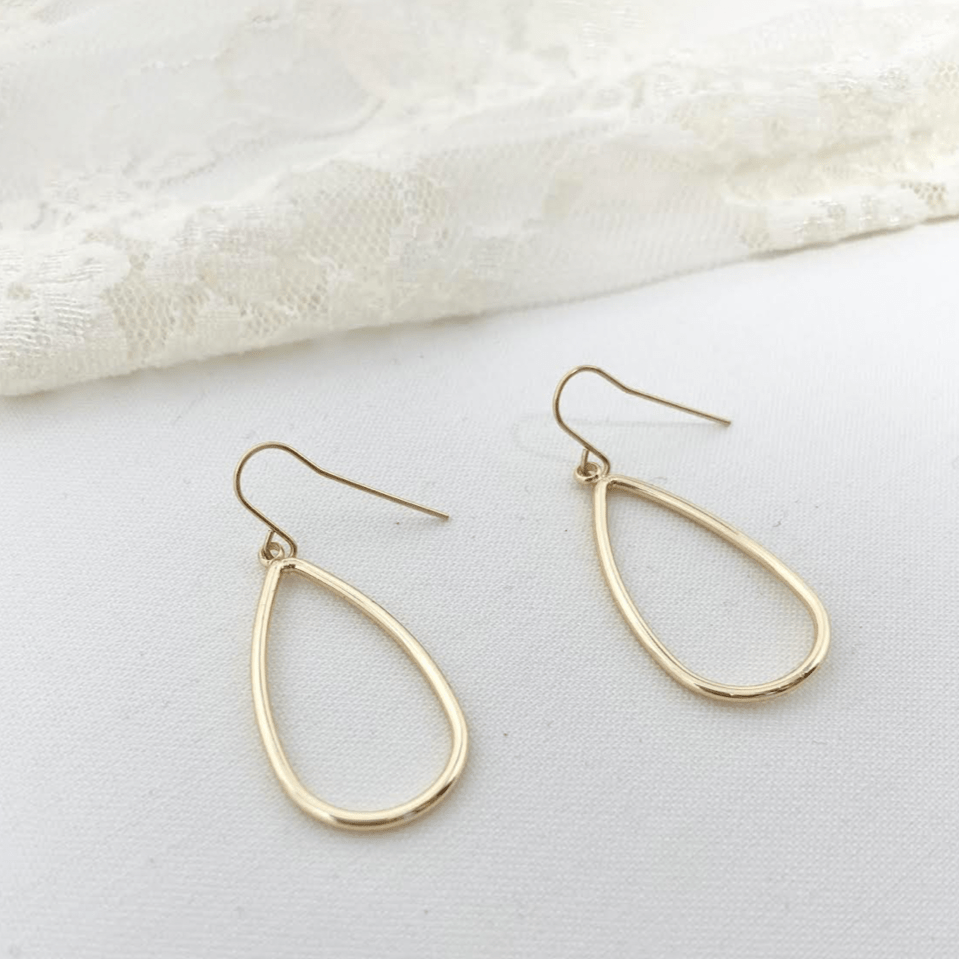 Nadia Small Smooth Oval Drop Earrings - MTT Collective