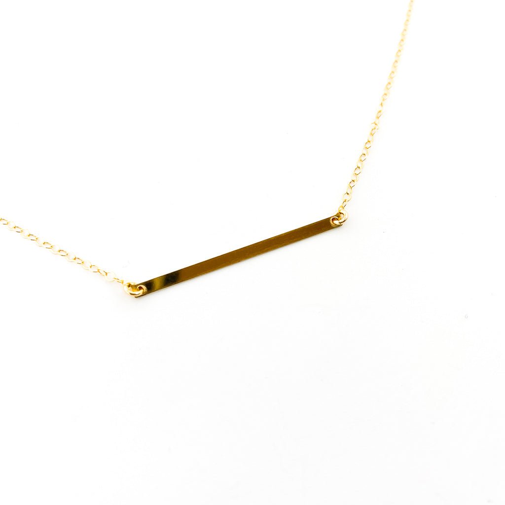 Nadia Thin Long Bar Necklace - MTT Collective