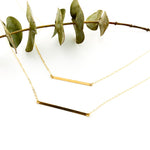 Nadia Thin Long Bar Necklace - MTT Collective