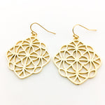 Neveah Brushed Kaleidoscope Earrings | Gold - MTT Collective