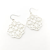 Neveah Brushed Kaleidoscope Earrings | Silver - MTT Collective