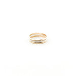 Nova Dotted Mixed Band Ring | Silver & Gold - MTT Collective