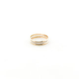Nova Dotted Mixed Band Ring | Silver & Gold - MTT Collective