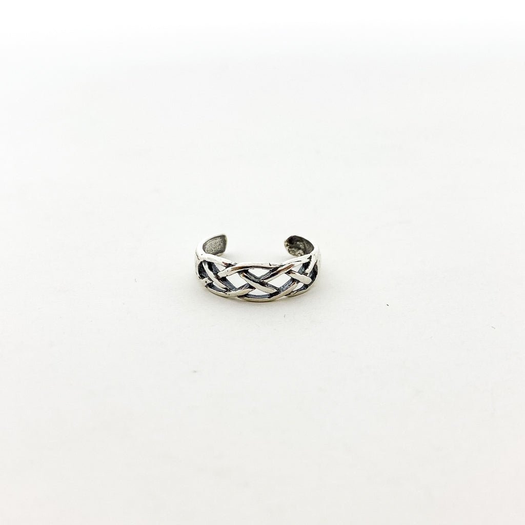 Open Braid Toe Ring | Silver - MTT Collective
