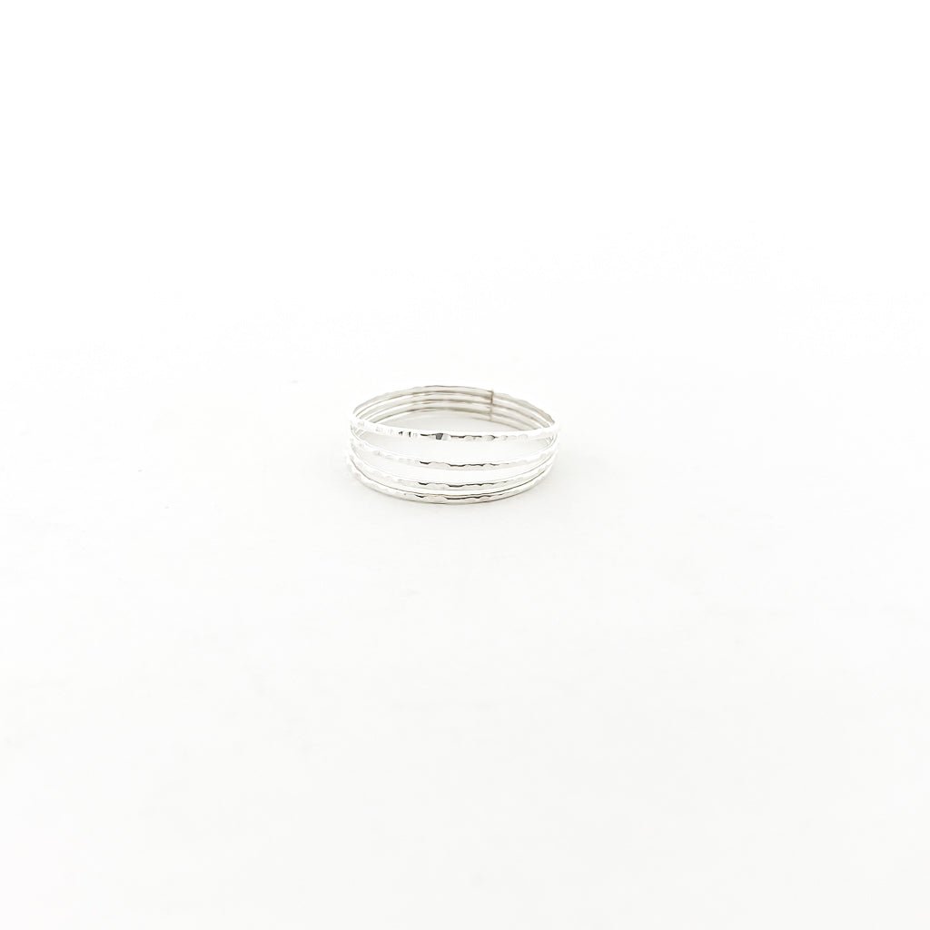 Open Quadruple Band Ring | Silver - MTT Collective