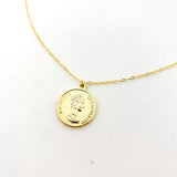 Parker Double - Sided Elizabeth Dos Pesos Coin Necklace | Gold - MTT Collective