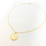 Parker Double - Sided Elizabeth Dos Pesos Coin Necklace | Gold - MTT Collective