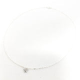 Quinn Mini Rhinestone Butterfly Necklace | Silver - MTT Collective