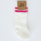 Kids' Randi Vintage Stripe Midi Socks - MTT Collective