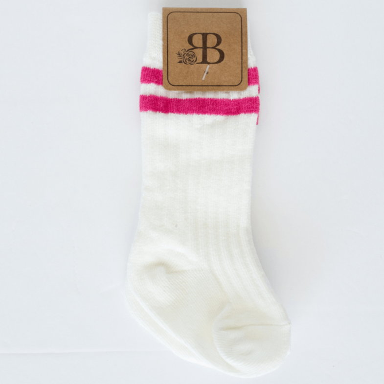 Kids' Randi Vintage Stripe Midi Socks - MTT Collective