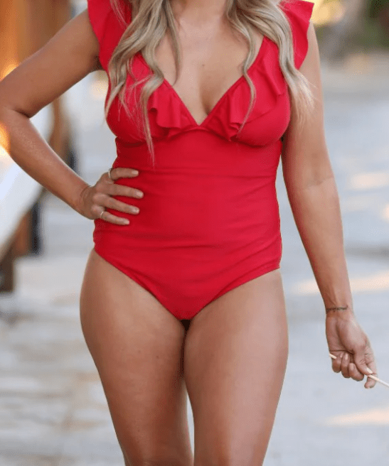 Red Hot Ruffle One - Piece Swimsuit - MTT Collective