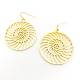 Remi Brushed Spiral Earrings | Gold - MTT Collective