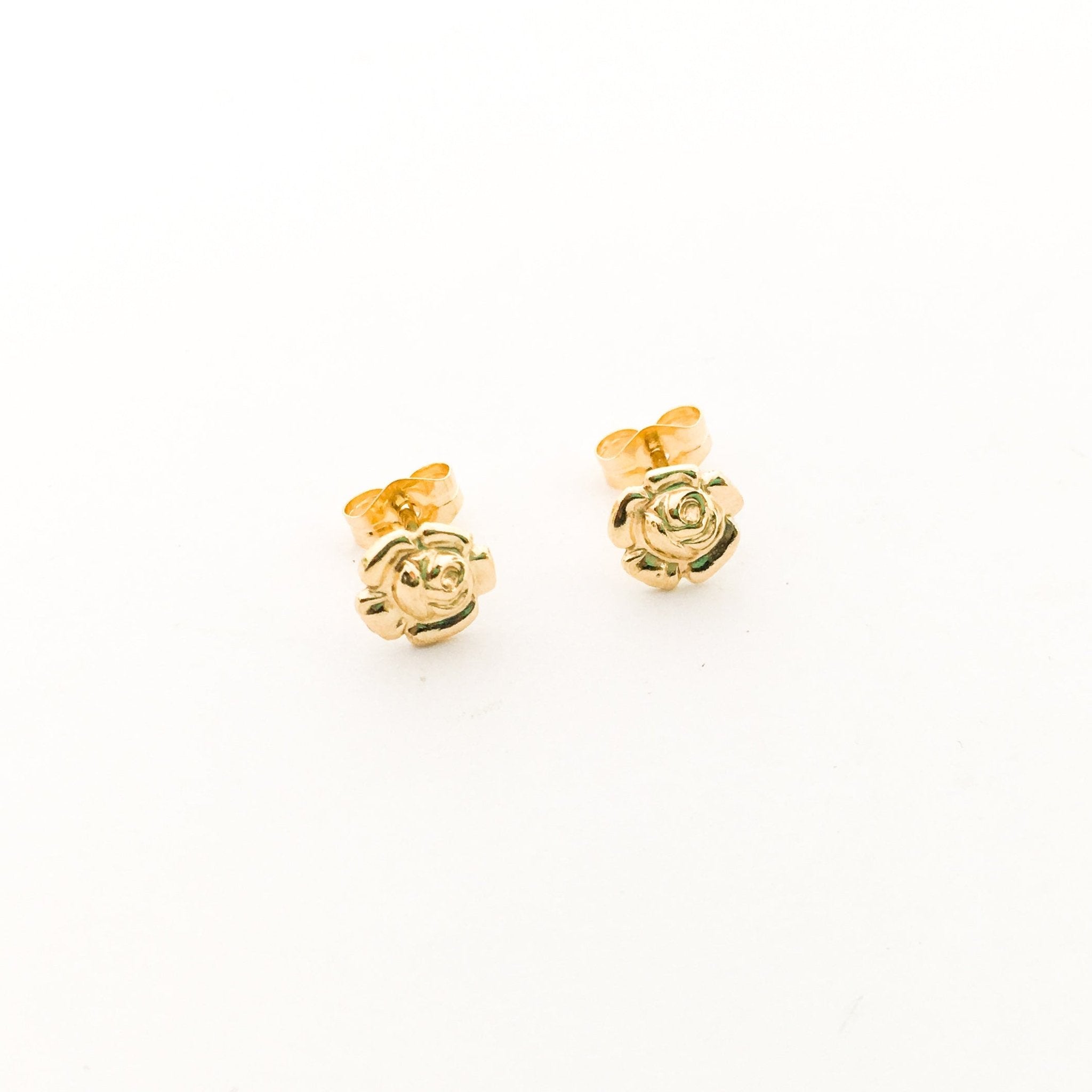 Rose Stud Earrings | Gold - MTT Collective